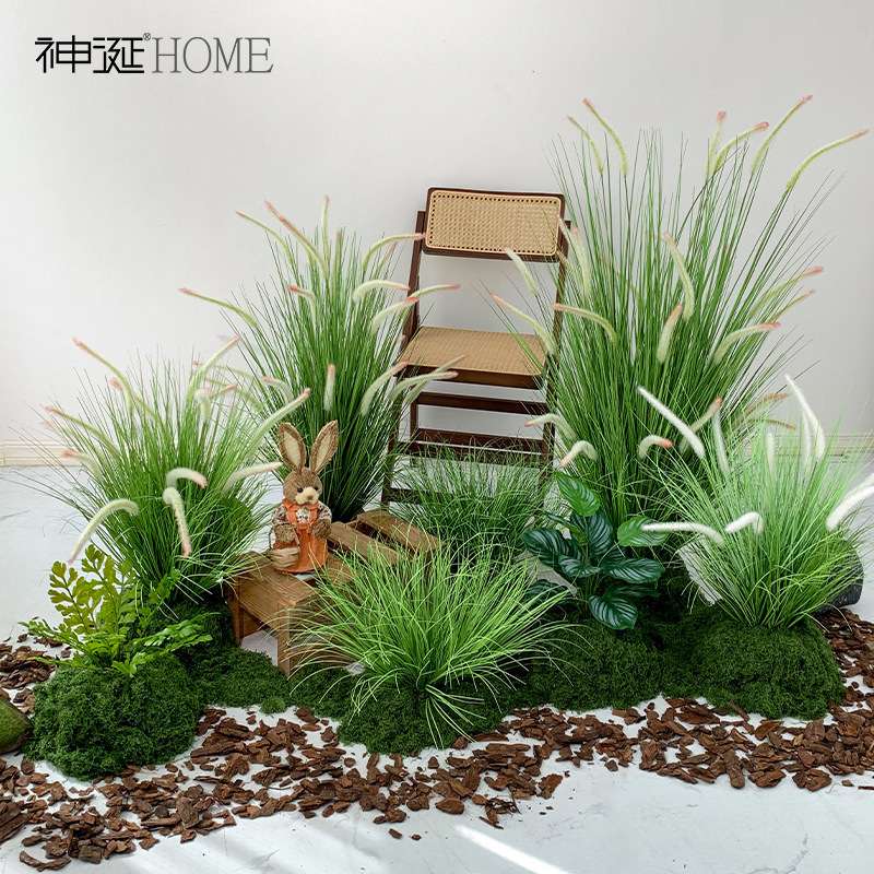 仿真绿植造景组合室内户外景观装饰花假花仿真花阳台花园布置植物
