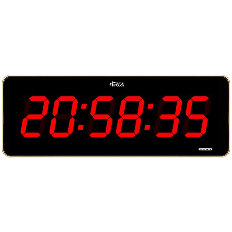 虹泰客简挂钟显万年历电F96SH8SJ厅子钟车间大数字约示钟表2158时