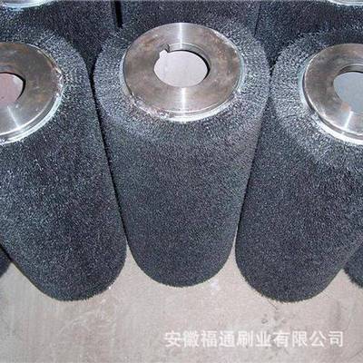 工业械抛丝光钢丝辊304辊316L177不掉丝不锈钢钢刷耐磨耐高机温