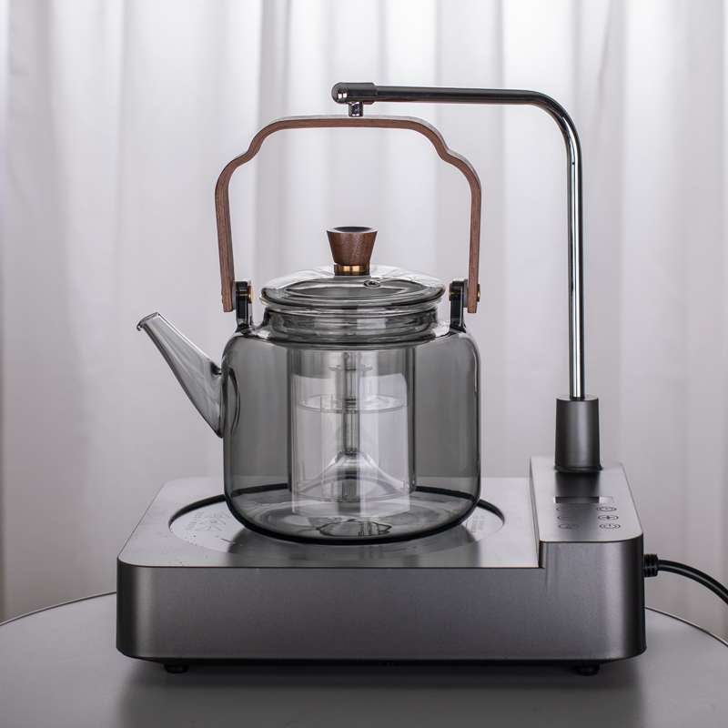 星空钮蒸煮一体玻璃茶壶自动上水电陶炉煮茶器烧水泡茶.专用煮茶