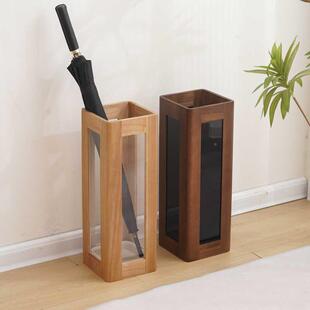 店雨伞收纳架实家用门口伞桶商用酒F98JJJS5大量雨伞架中式木雨伞