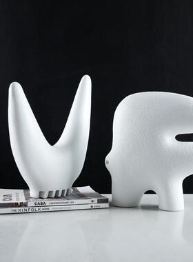 简约现代厅GD-A1512艺术象字母创意抽雕塑摆件家居客桌样板面房软