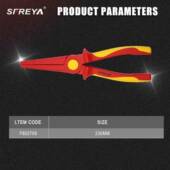 SREAFY802709注塑绝缘塑料尖嘴钳F双色金666绝缘五工具