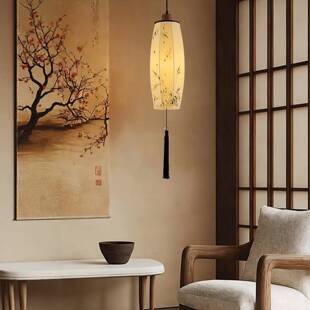 宋式美学卧室床头吊灯国风禅意茶中室氛围复灯具玄古关过复道古吊