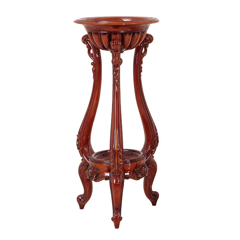 室内落地式花架简欧客厅花v几复古轻奢绿植盆景架摆件架防水防实