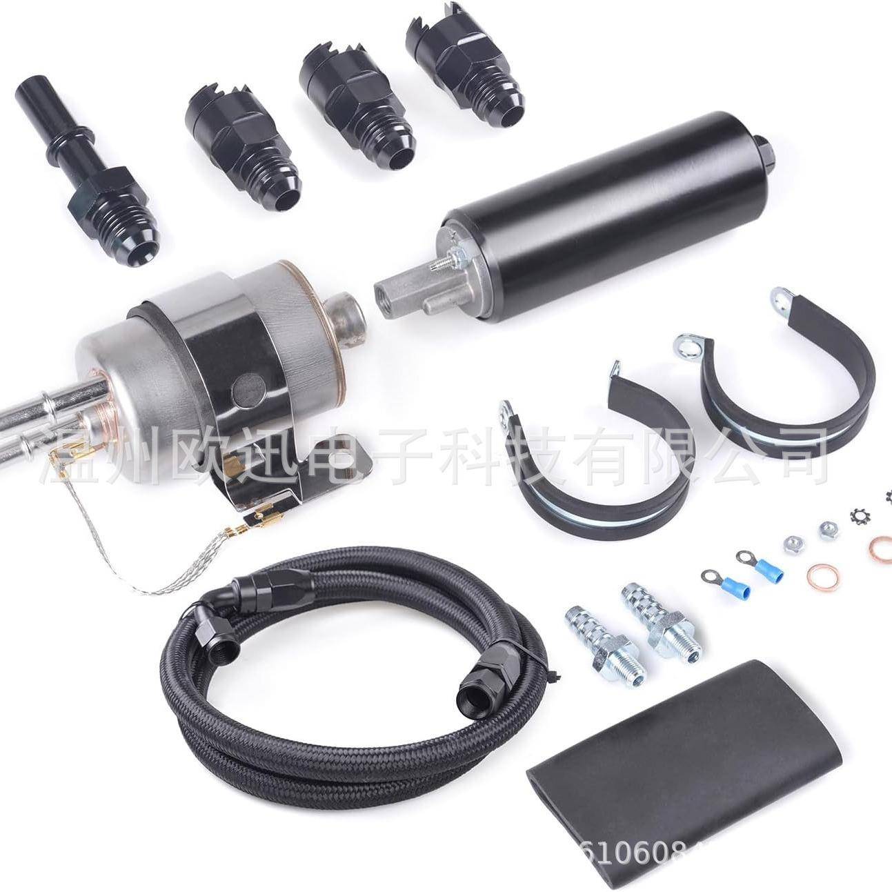 直列式燃油泵 燃油滤清器 调节器套件带 6AN 接头 3.9FT 燃油软管