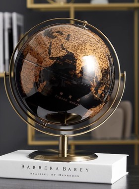 办公室装饰品摆件背m景柜领导老板高端大气轻奢高档柜子客厅地球