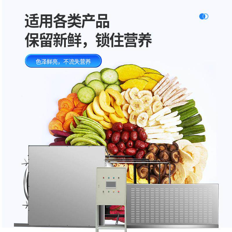 领晶华冻药干机加NUQ工大型创真空冷冻干燥机备中水果蔬设菜宠物