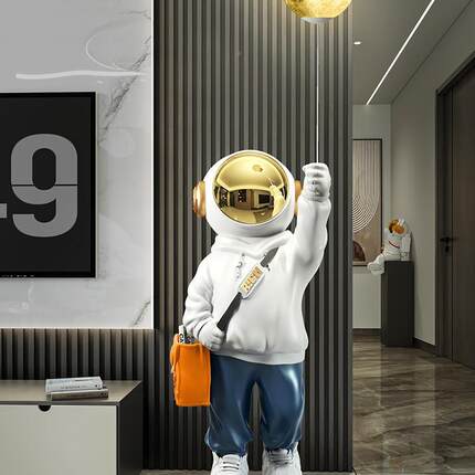 宇航员客装饰品摆轻奢件太空人F97H8M7T灯落玄关电视柜旁地乔迁新