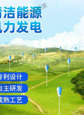 厂家垂直控轴风力发FLL-100W电机400W景观风光互补路灯用监用风船