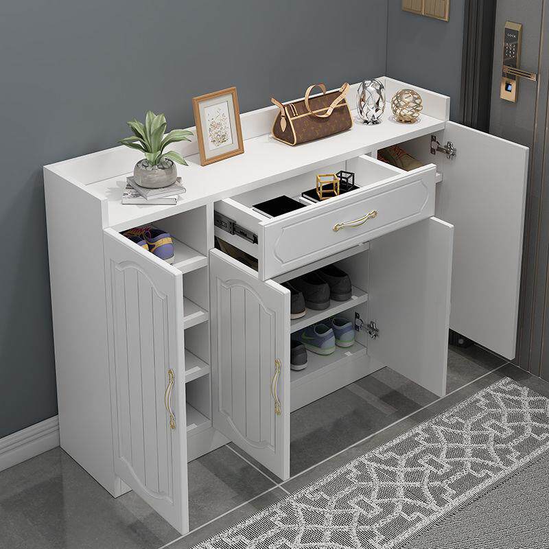 鞋柜家用入门77662鞋柜大容量简欧易玄关柜户式经济型阳台储物口