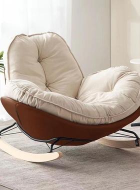 in椅s懒人沙发单人摇阳台卧休闲可躺可坐可睡豪华客厅风DOY网室红