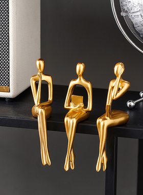 轻奢风抽象艺术人物摆件现u代简约电视柜酒柜家居玄关客厅软装饰