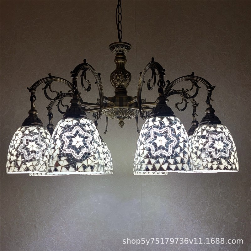 异域浪漫土耳其风格古房间客厅民宿复古会M所咖啡厅新疆餐厅吊灯