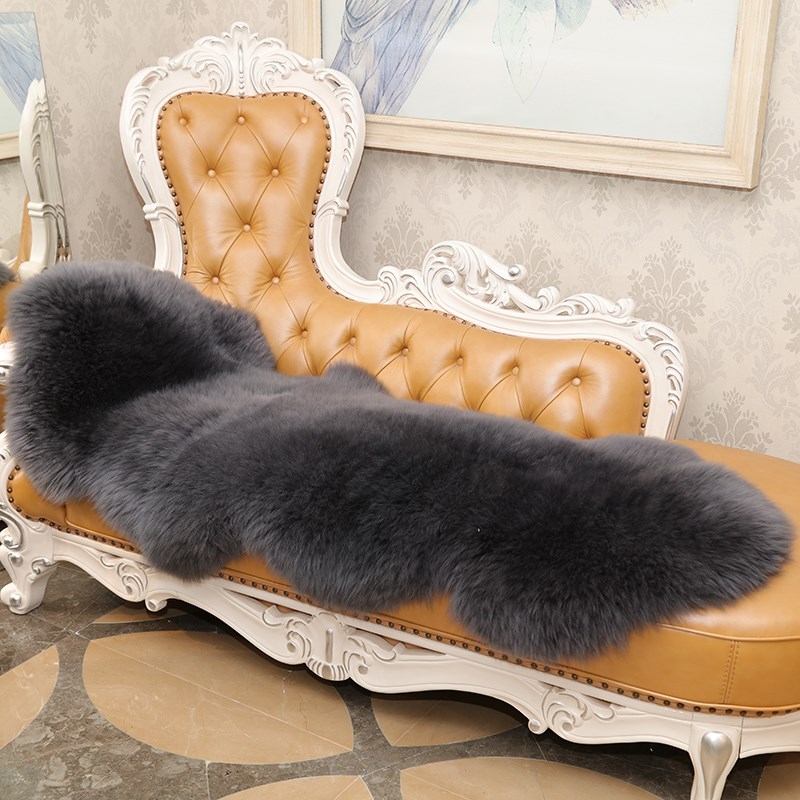 欧式纯羊毛e整张羊皮羊毛沙发垫羊毛地毯飘窗垫客厅卧室床边毯椅