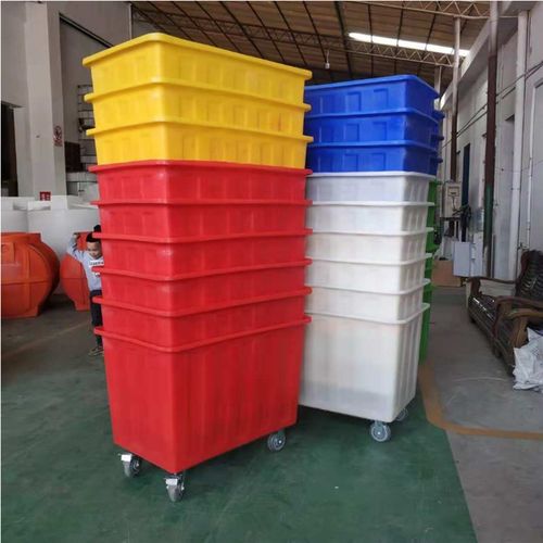 加厚塑料方箱养殖桶m推布落布车印染厂纺织厂收纳箱塑料方箱牛筋