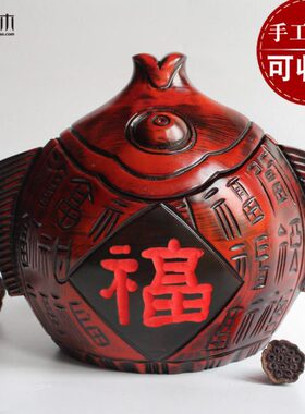 家里装饰摆件新中式客厅玄关实木创意家居工艺品实用酒柜饰品摆设