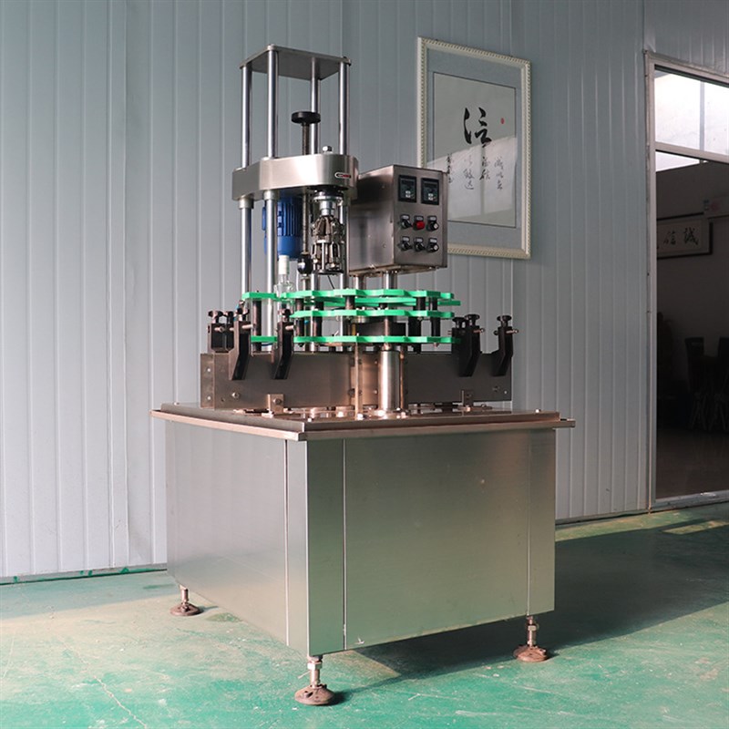 自动铝盖锁盖封口机n自动锁盖机铝盖封口机玻璃瓶旋盖机酒瓶封口