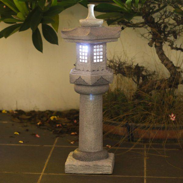 中国风石灯笼仿古石雕中式禅意落地宫灯日式庭院户外太阳能景观灯,家居饰品,户外/庭院摆件,淘宝优惠券,粉丝福利购,淘宝优惠卷
