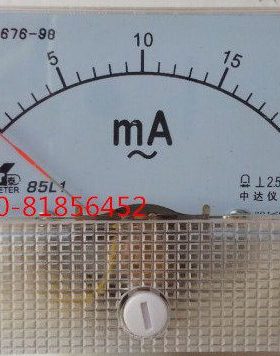 交流电流表85L1-20MA 85L1-MA 30MA 50MA 75MA 100MA GB/T7676-98