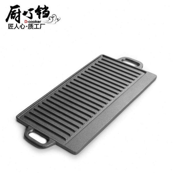 烤盘铸铁户外烤肉商用无长方形双面铁板家用锅涂层烧烤牛排煎板不,厨房/烹饪用具,烧烤盘,淘宝优惠券,粉丝福利购,淘宝优惠卷
