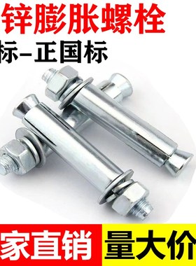 国标膨胀螺丝M6M8M1n0M12M16M18M20M24拉爆膨胀螺丝加长外膨胀螺