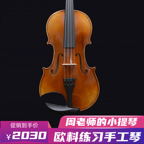 欧料枫木云杉木初学者标准练习手工小H提琴考级演奏学习专业学生