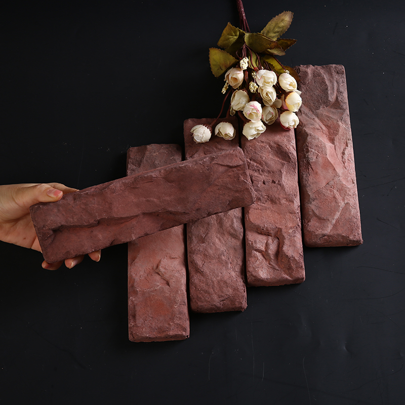 复古文化砖 3D红砖别墅外墙文化石立体电视背景墙 白砖Z仿古砖瓷