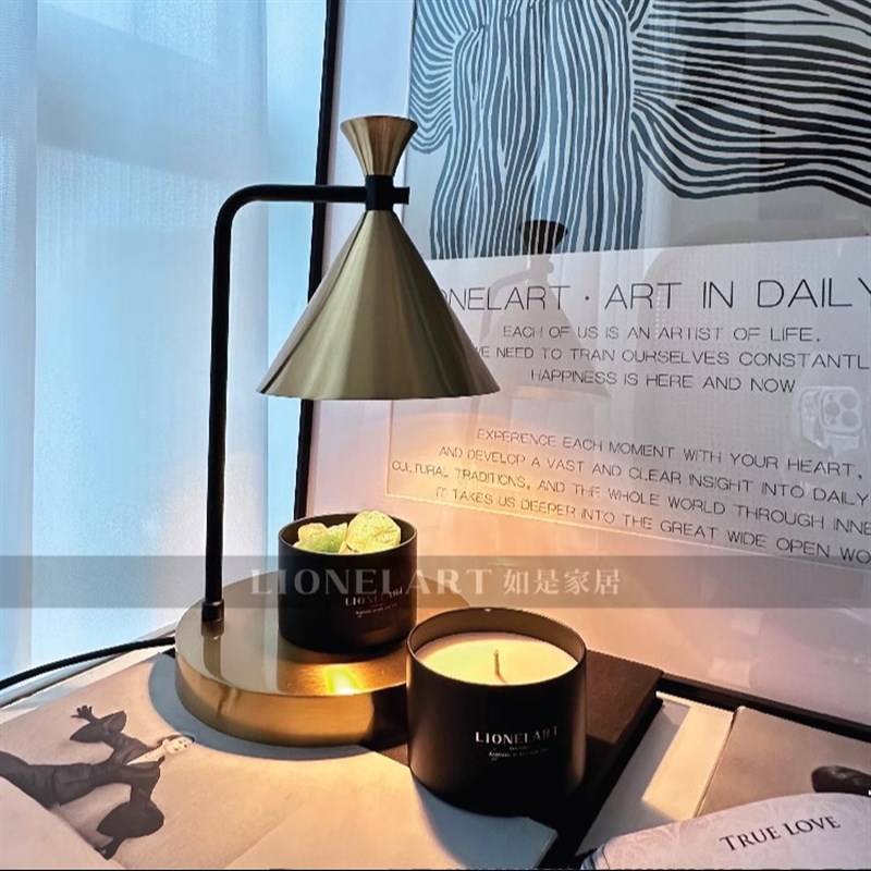 如是中古融蜡灯氛围灯q明暗可调床头灯小夜灯无火香薰礼物礼品套