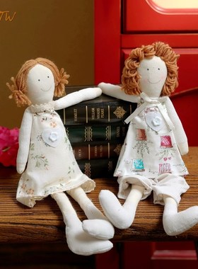 创意可爱娃娃f摆件家居装饰品客厅玄关电视柜酒柜办公桌面小摆设