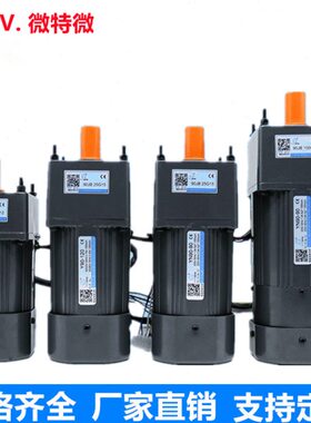 VTV微特微180W交流调速电机正反转齿轮减速箱YN100-180/100JB15G1
