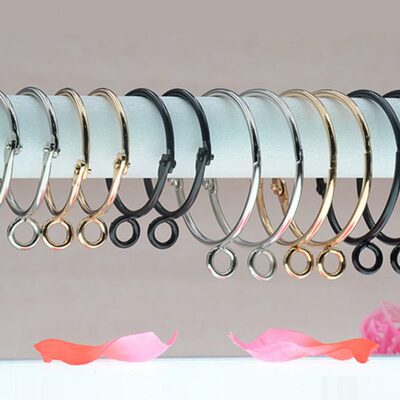 窗帘环挂环活扣开口门帘罗马杆配件辅料浴帘吊环拉环挂钩扣环圆环