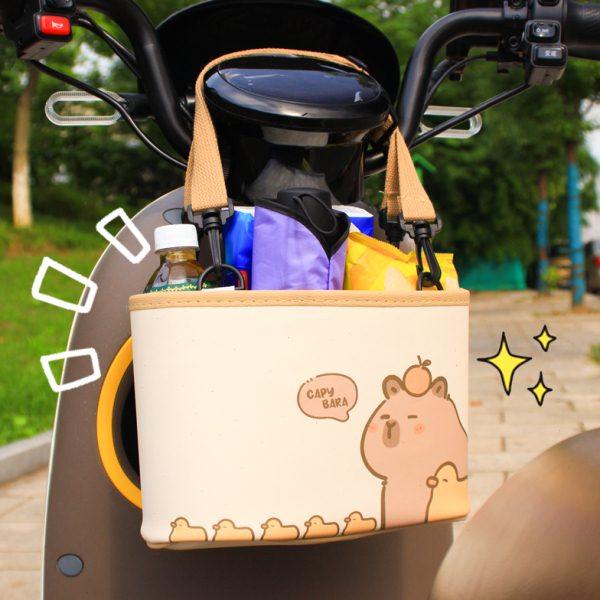 卡皮巴拉水豚电动车置物桶大容量挂式杂物收纳水杯架储物盒通用款,电动车/配件/交通工具,电动车挂包,淘宝优惠券,粉丝福利购,淘宝优惠卷