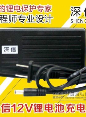 深信12V5A6A锂电充电器5A可充100AH6A可充140AH一体机专用充电器