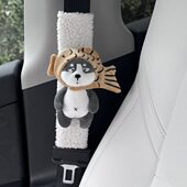 汽车安全带护肩套四季 通用可爱保护套女车载延长保险带车内档把套