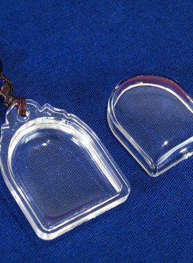 噶乌亚克力装物供奉透明可打开相圆形透明噶乌盒宝瓶随身携带男女