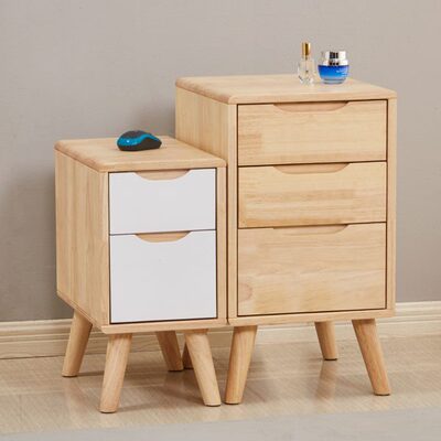 小型全实木简易迷你床头柜35cm宽小尺寸北欧式40公分边柜子30超窄