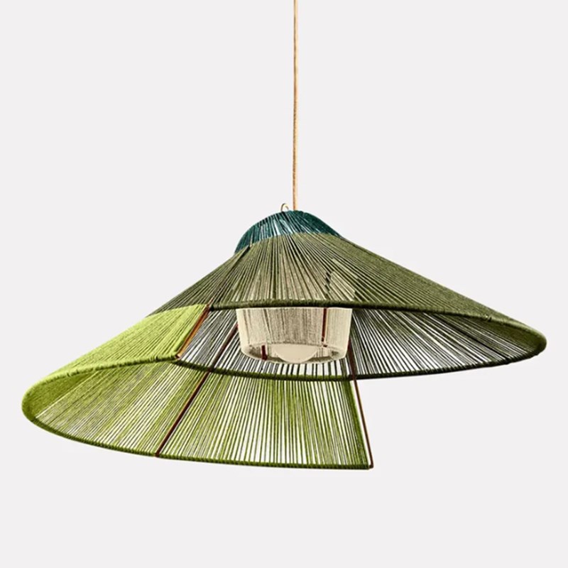 现代简约手工绕线彩色餐厅吧台吊灯客厅卧L室民宿酒店软装样板间