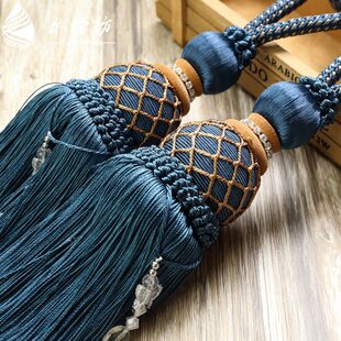 水伶纺 欧式窗帘挂球绑带绑球/挂钩绑绳穗捆窗帘绑带 现代简约