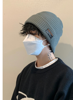 FINE STATE帽子男款冬季y灰色大码大头围针织帽毛线帽保暖冷帽男