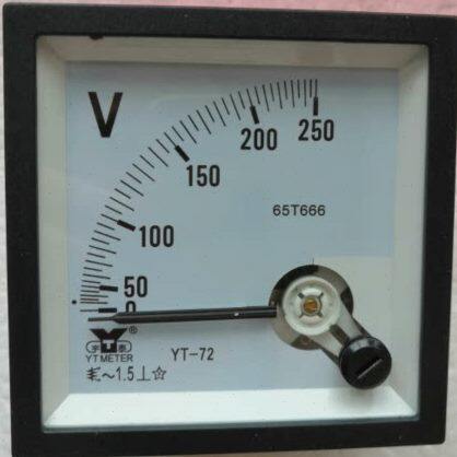 指针交流电压表YT72-100V 250V 300V 450V 500V 600V 750V 安装式