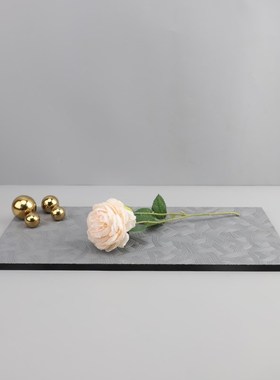 现代简约金属球方l形托盘摆件可以卧室玄关酒店样板房软装家居饰