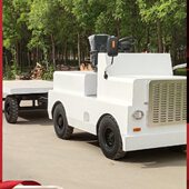 电动牵引车5 15吨四轮搬运车厂区平板车工厂拉货车牵引物料运输车