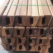 菠萝格防腐木扶手户外实木室外栏杆护手栈道景观河道公园柳桉木板