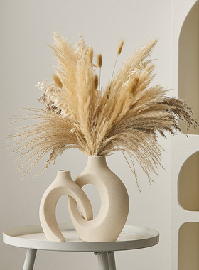 抽象艺术素e胚陶瓷花瓶家居客厅餐桌房间卧室酒柜电视柜装饰品花