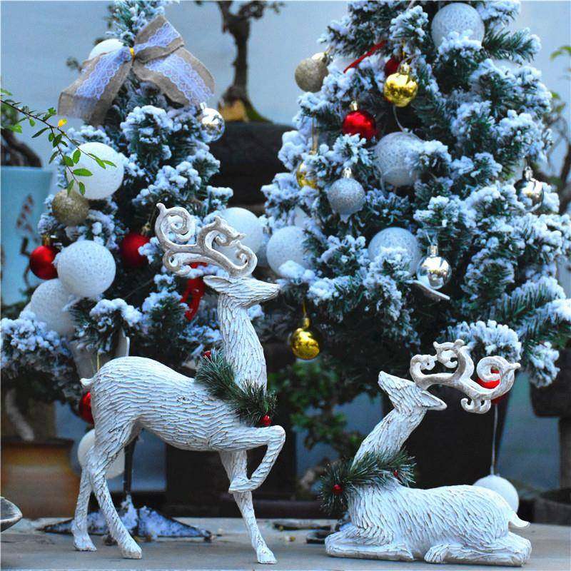 创意庭院阳台布置圣诞麋鹿电视酒柜桌面装饰品微景观仿真动物摆件,纺织面料/辅料/配套,纺织机械配件,淘宝优惠券,粉丝福利购,淘宝优惠卷