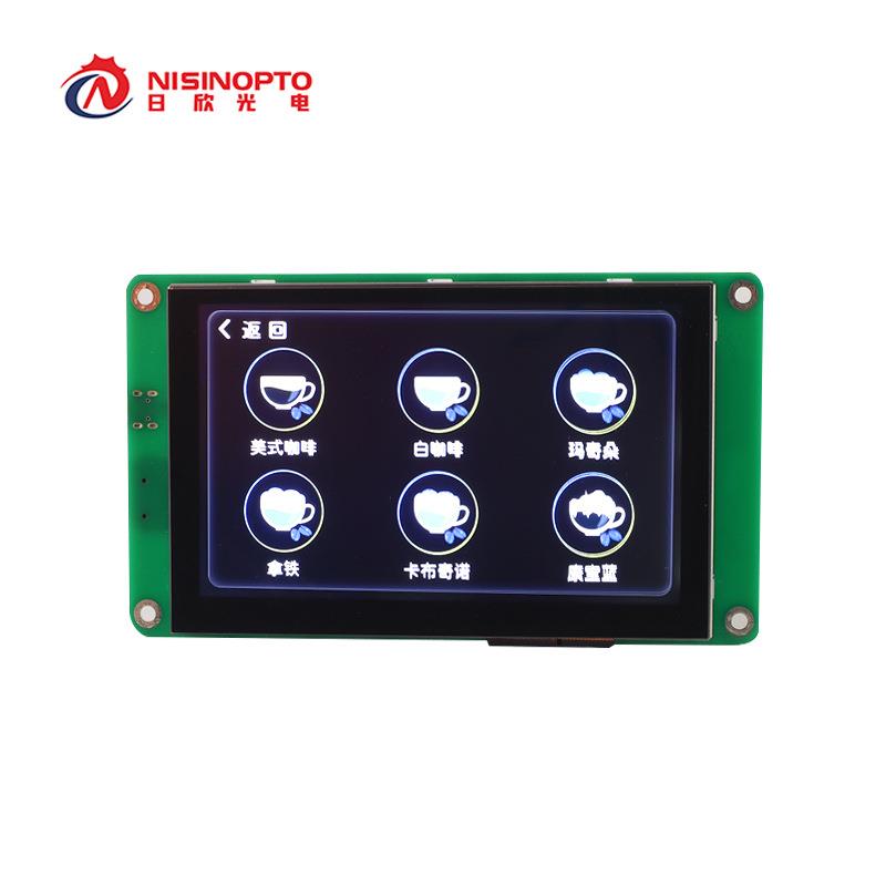 5.0寸工业串口屏800x480仪器设备检测车载智能家居串口显示屏