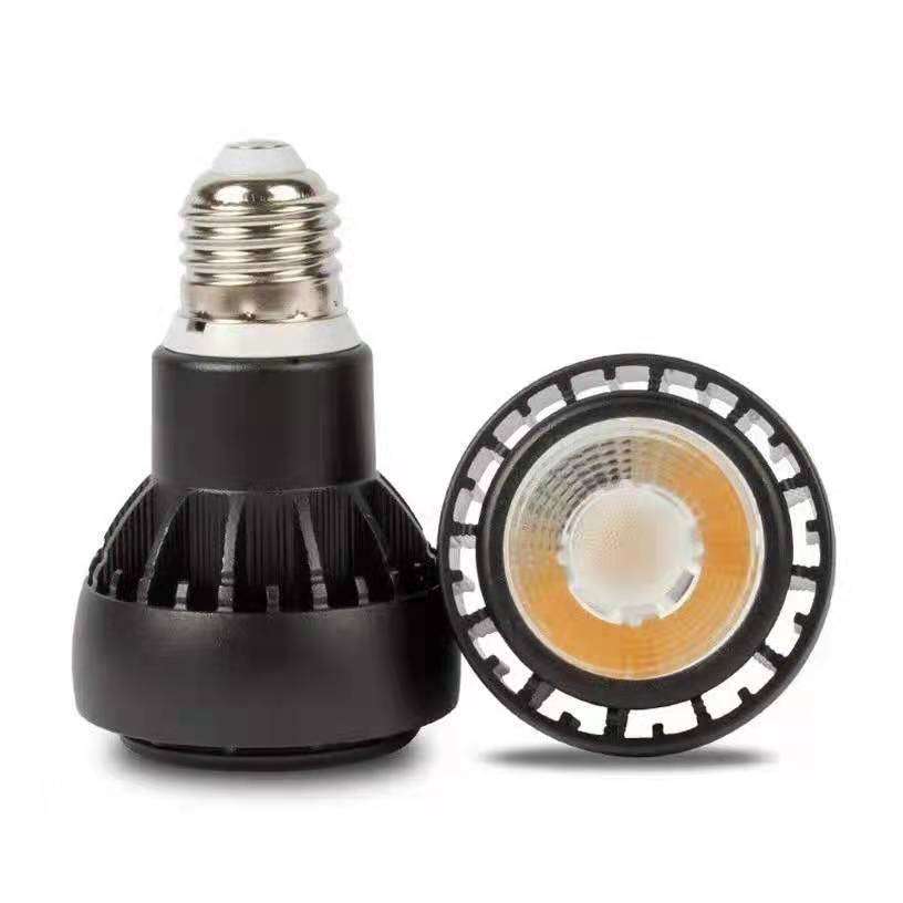 par20聚光10度灯杯COB射灯餐厅咖啡厅轨道灯光源12wE27led帕灯