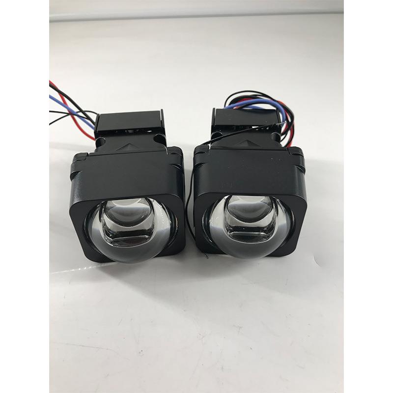 新款1.5寸 单直射矩阵模组透镜大功率LED大灯白黄远近超亮聚光