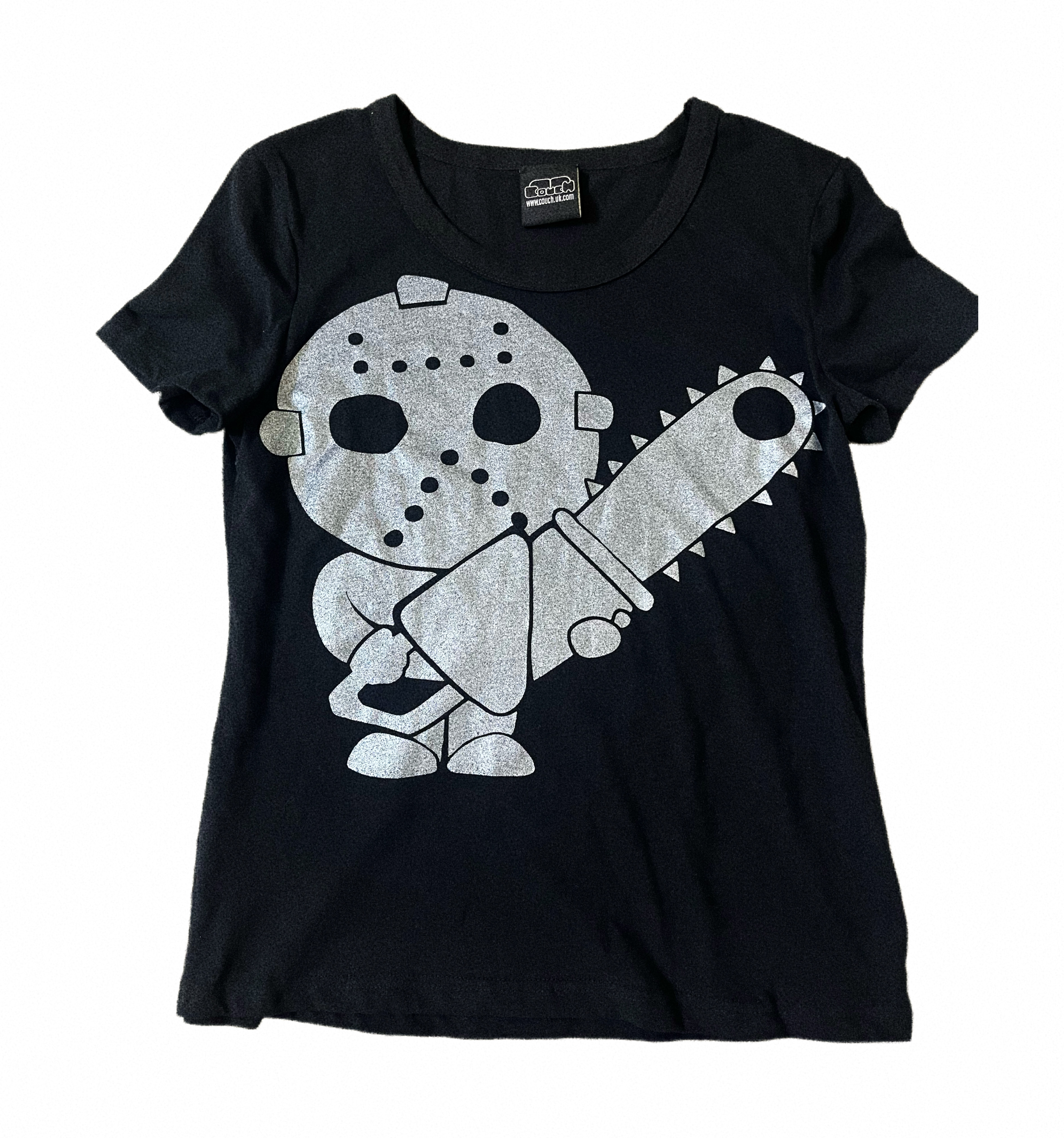 thumbnail for UK silver scallion chainsaw minifigure short-sleeved shirt
